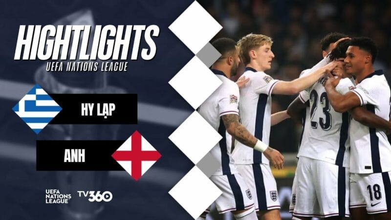 Highlights Hy Lạp vs Anh, UEFA Nations League 2024/25